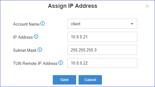 openvpn static ip address